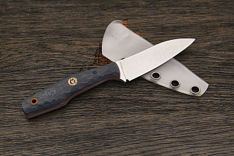 Нож EDC Владимира Толкачева, клинок 82мм, сталь M390, рукоять карбон