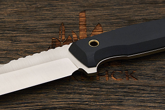 Нож тактический Нож с Котом Тир, клинок 108мм, сталь AUS-10Co, рукоять G10 чёрная