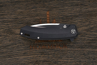 Нож складной QSP Woodpecker, клинок 94мм, сталь M390, рукоять титан чёрный