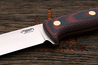 Нож туристический Южный крест Кедр-L, клинок 130мм, сталь N690Co, рукоять текстолит красно-черный