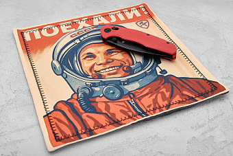 Хэнк EDC платок Ponomarev Forge Поехали!, 23×23см