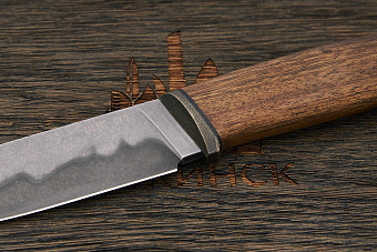 Нож туристический UralEDC, клинок 126мм, дамаск ШХ15