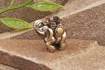 Бусина на темляк Боевой слон (биметалл) от мастерской Крымская бронза