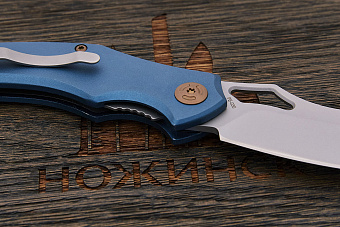 Складной нож Fox Knives Sparrow, сталь 9Cr13, рукоять алюминий голубой