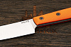 Нож кухонный MOYO Геликон универсальный 155мм, сталь AR-RPM9, рукоять G10-extra оранжевый - фото №3