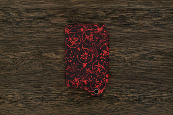 Картхолдер цветной из кайдекса Toxic Skull 