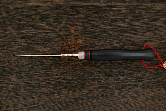 Нож туристический Геннадия Дедюхина Этно, клинок 122мм, сталь M398, рукоять микарта чёрная