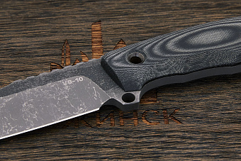 Нож тактический Нож с Котом Тагава, клинок 115мм, сталь VG-10, рукоять микарта чёрная