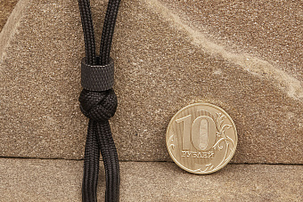 Бусина Цилиндр бронза черный