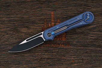 Складной нож We Knife Double Helix, сталь S35VN, рукоять титан