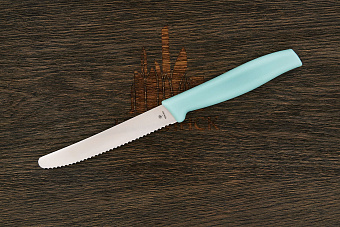 Нож кухонный Böker Sandwich Knife, нержавеющая сталь, рукоять пластик мятный