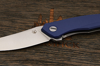 Складной нож Shirogorov knives Quantium Ursus, сталь Cromax PM, рукоять G10 синий