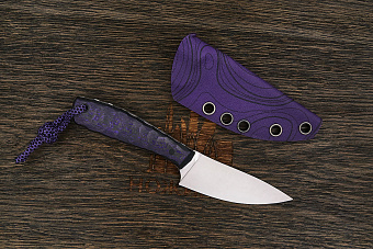 Нож EDC Владимира Толкачева, клинок 80мм, сталь VG-10, рукоять карбон