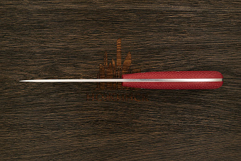 Нож туристический Южный крест Фил, клинок 125мм, сталь CPR, рукоять микарта красный