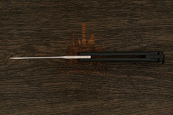 Нож складной Kizlyar Supreme Hussar, клинок 96мм, сталь VG-10, рукоять термопластик черный