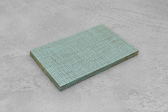 Джутовая микарта, плашка 130x80x8(+)мм голубая