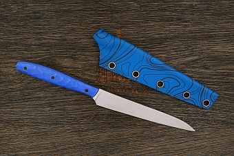 Разделочный нож Владимира Толкачева, клинок 130мм, сталь Cromax, рукоять G-10