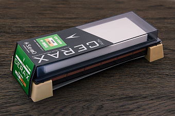 Водный точильный камень 183×63×32мм #1500/#280 с подставкой