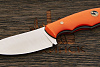 Нож EDC Владимира Толкачева, клинок 77мм, сталь AR-RPM9, рукоять микарта оранжевая - фото №4