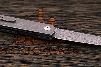 Складной нож Böker Nori, сталь дамаск, рукоять титан