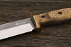 Нож туристический Kizlyar Supreme Bastardo, клинок 216мм, сталь 420HC, рукоять орех - фото №3