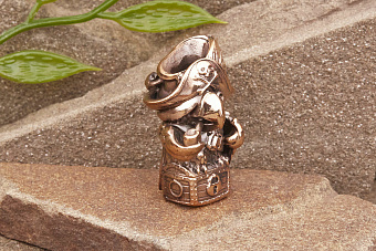 Бусина на темляк Попугай от мастерской Крымская бронза