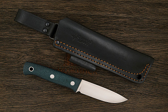Нож туристический Южный крест ЯГД, клинок 100мм, сталь VG-10, рукоять микарта изумруд