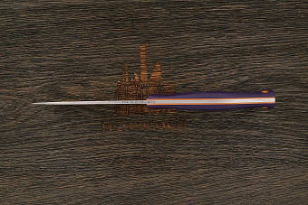 Нож туристический Мастерской Тать Горностай, клинок 105мм, сталь PGK, рукоять G10 фиолетовый