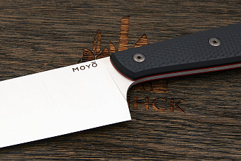Нож кухонный MOYO Премьер сантоку 180мм, сталь AR-RPM9, рукоять G10-extra черный