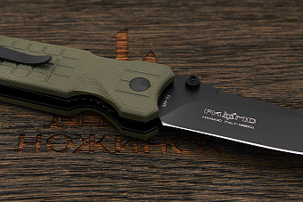 Складной нож Fox Knives Predator II, сталь N690, рукоять термопластик зеленый