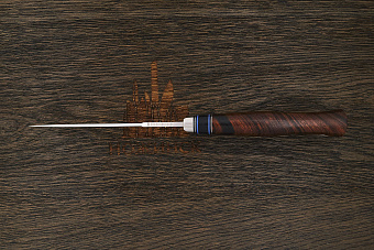 Нож разделочный Геннадия Дедюхина Универсал, клинок 128мм, сталь M390, рукоять дерево Т1