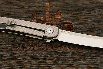 Складной нож Dr. Tech Kogatana S, сталь D2, рукоять титан серый