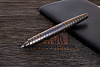 Титановая тактическая ручка Дмитрия Стрельцова «Ассасин» оксидированная темная - фото №1