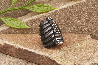 Бусина для темляка Рёбра мини (бронза) от мастерской Братьев Пешковых