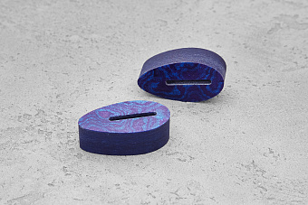 Больстер из G-10 (авторской) 12мм, 37x20мм, имитация тимаскуса