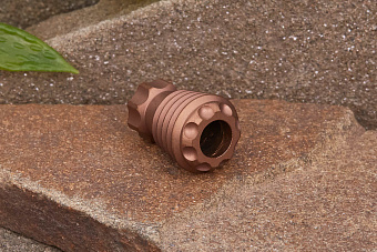 Титановая бусина на темляк «Бомба» желтый