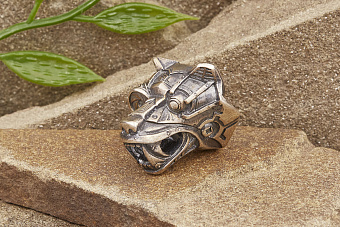 Бусина на темляк «Кибермедведь»