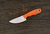 Нож EDC Владимира Толкачева, клинок 77мм, сталь AR-RPM9, рукоять микарта оранжевая - фото №1