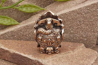 Бусина на темляк Кукулькан от мастерской Крымская бронза