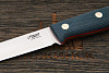 Нож рыбацкий Южный крест Рыбацкий-M, клинок 130мм, сталь N690Co, рукоять текстолит изумруд - фото №4