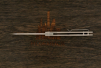 Складной нож Dr. Tech Kogatana S, сталь D2, рукоять титан серый