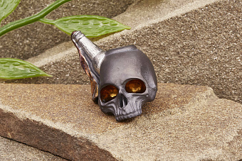 Бусина на темляк «Лаки MLTV» желтые глаза