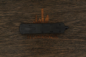 Автоматический складной нож Dr. Tech Blitz, сталь D2, рукоять алюминий черный