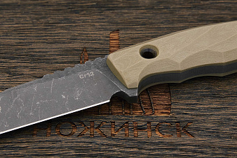 Нож тактический Нож с Котом Листопад, клинок 100мм, сталь Х12МФ