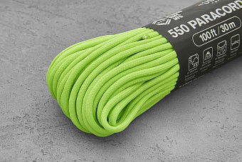 Паракорд 550 neon green, 1 метр, Atwoodrope