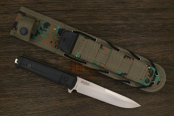 Нож тактический Kizlyar Supreme Alpha, клинок 150мм, сталь D2, рукоять кратон, ножны камо