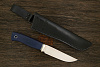 Нож туристический Южный крест Джек, клинок 131мм, сталь VG-10, рукоять микарта синий - фото №2