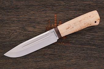 Нож туристический АиР Селигер, клинок 150мм, сталь 100Х13М, рукоять карельская береза