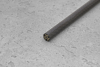 Мозаичный пин "Трикветр-II" 8,0x100 мм, контур - карбон, центр - латунь