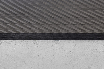 Карбон twill 3K, плашка 140x80x8мм